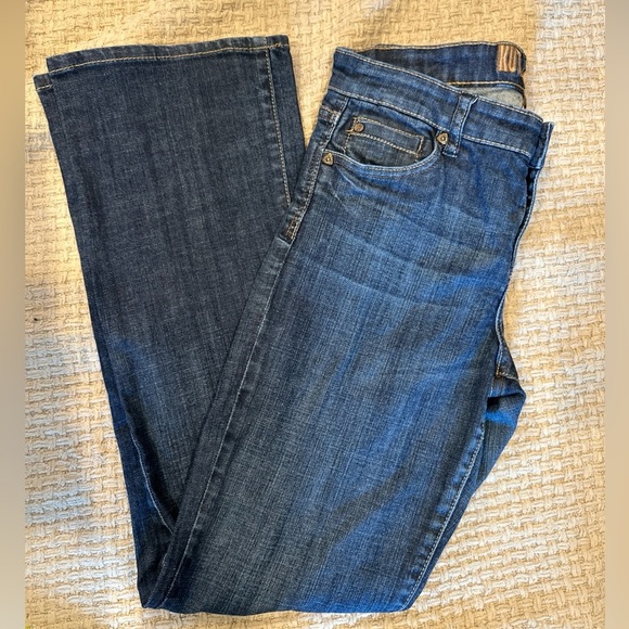 Kut from the Kloth Jeans Womens 8 Blue So Low Boot Cut Medium Wash Denim - Picture 2 of 10